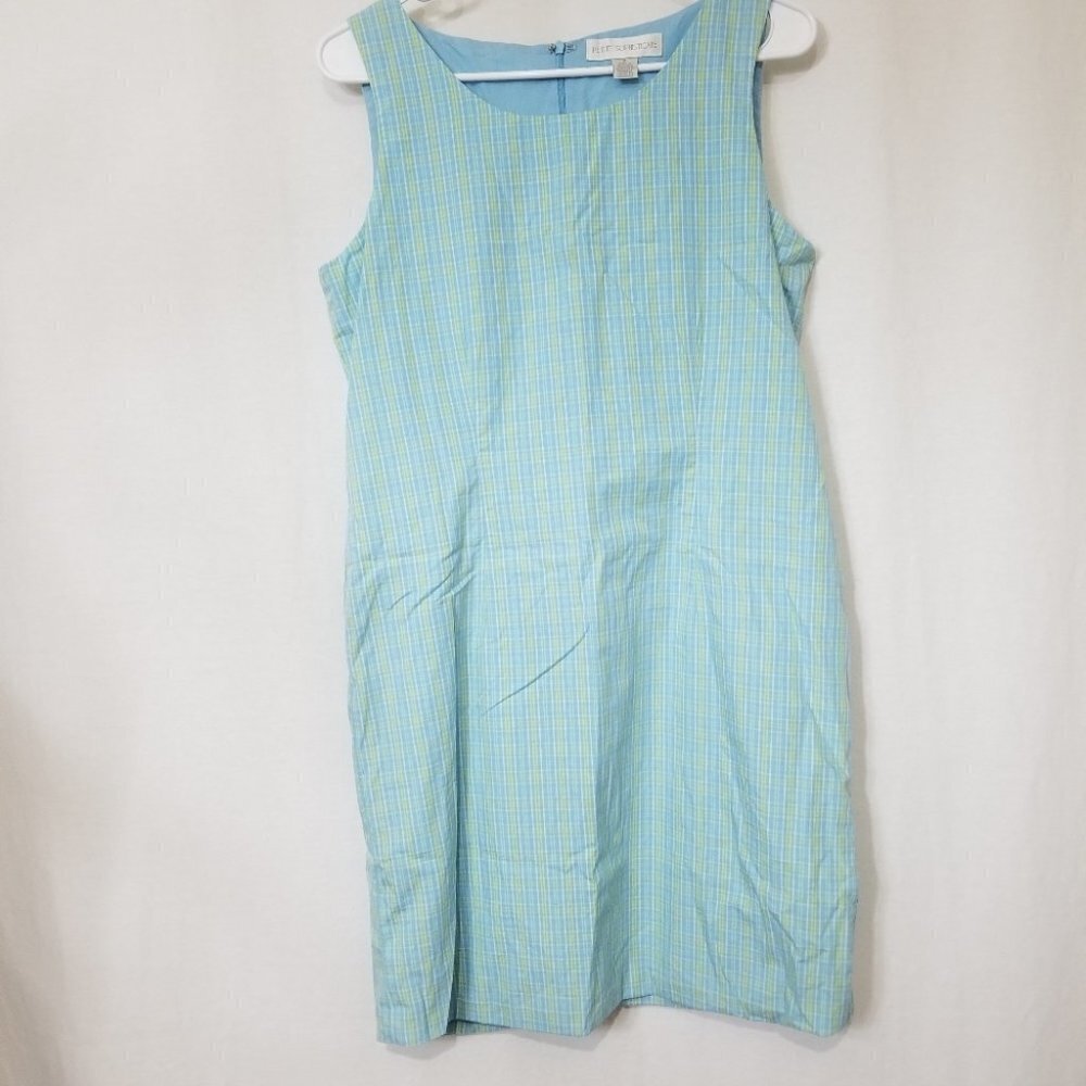 Petite Sophisticate cotton sheath dress